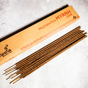 Love- palo santo myrrh incense sticks