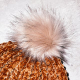 Stella crotchet Pom Pom beanie