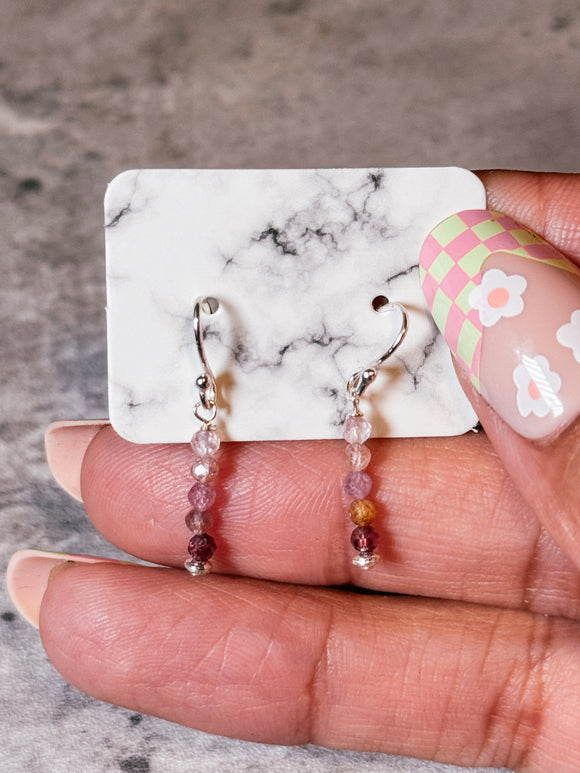 Multi spinel 925 dangles