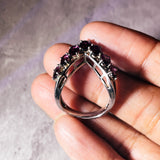 Garnet sz8.25 925 ring