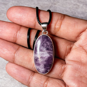 Lepidolite 925 pendant