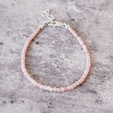 Pink opal 925 bracelet