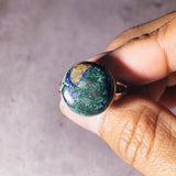 Azurite Malachite sz9.5 925 ring