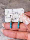 Blue turquoise round 925 dangles