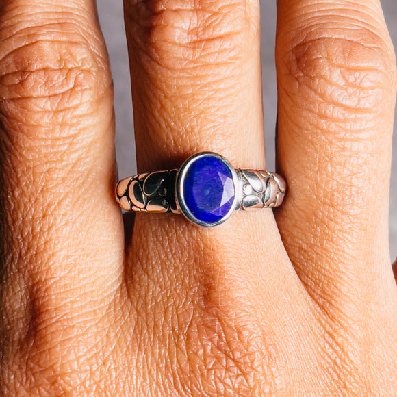 Lapis lazuli 925 ring sz10.25