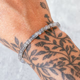 Labradorite heishi 925 bracelet