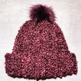 Stella crotchet Pom Pom beanie