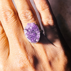 Amethyst 925 sz5.75 ring