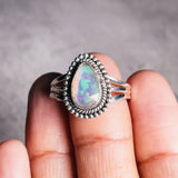 Ethiopian opal 925 ring sz10.5