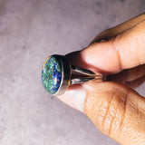 Azurite Malachite sz9.5 925 ring