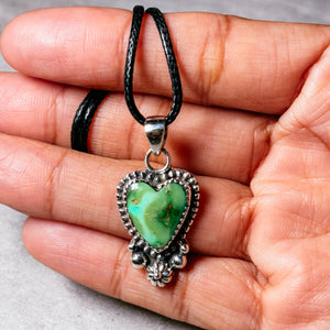 Palomino turquoise 925 heart pendant