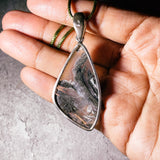 Marcasite pyrite agate 925 pendant