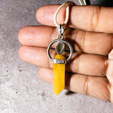 Amber moldavite 925 pendant