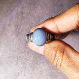 Angelite sz8 925 ring