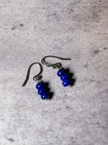 Lapis lazuli rondel 925 dangles