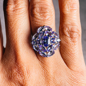 Tanzanite 925 sz7 ring