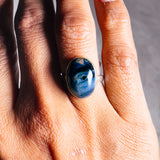 Pietersite 925 adjustable ring