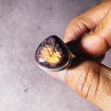 Red Labradorite sz10 925 ring