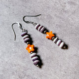 Spiny oyster star wampum 925 earrings