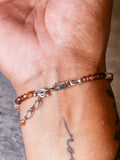 Multi zircon med round 925 bracelet