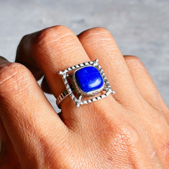 Lapis lazuli 925 sz8.5 ring