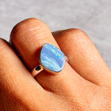 Opal doublet 925 ring sz6.75