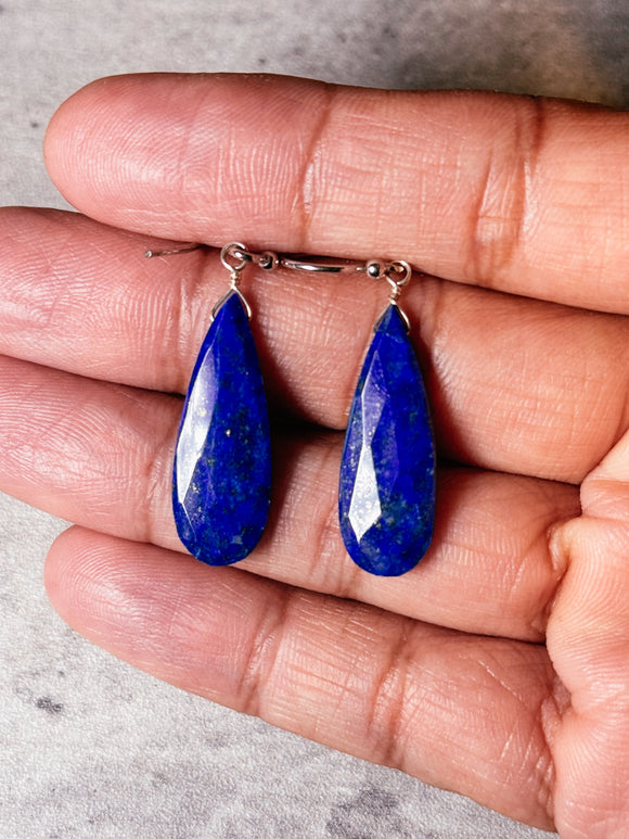 Lapis lazuli drop 925 dangles