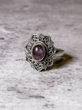 Amethyst cacoxenite 925 ring sz8.5