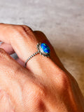 Blue fire opal 925 sz9.25 ring