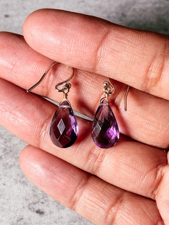 Amethyst 925 dangles