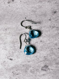 Blue topaz 925 dangles