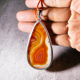 Banded Agate 925 pendant