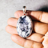 Dendritic opal 925 pendant