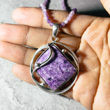 Charoite 925 pendant