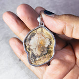 Petrified wood 925 pendant