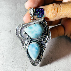 Larimar 925 pendant