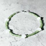 Peridot MOP stars 925 bracelet