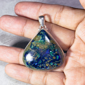 Azurite Malachite 925 pendant