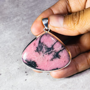 Rhodonite 925 pendant