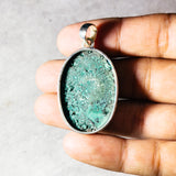 Malachite chrysocolla 925 pendant