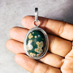 Ocean jasper 925 pendant