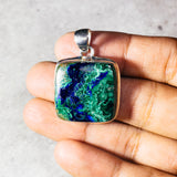 Azurite Malachite 925 pendant