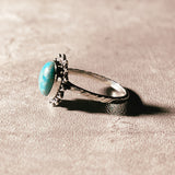 Kingman Mohave blue turquoise 925 s7.5 ring