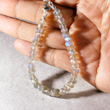 Faceted labradorite 925 bracelet