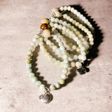 Burmese jade apple charm bracelet