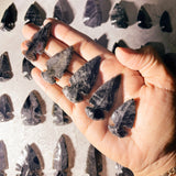 Obsidian arrowhead