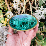 Malachite composite bowl