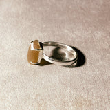 Peach sunstone 925 s9 ring