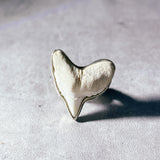 Shark tooth fossil 925 sz7.25 ring