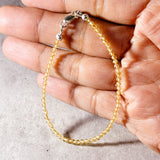 Faceted citrine quartz 925 bracelet